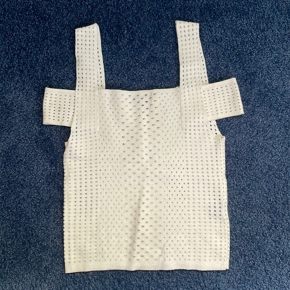 White Knit Tank